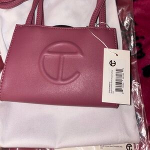 Telfar Mini Bag in color Corned beef